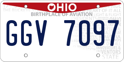 OH license plate GGV7097
