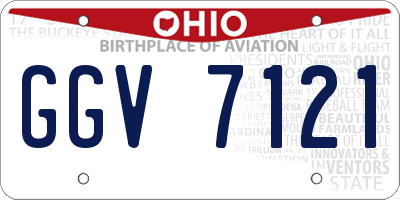 OH license plate GGV7121