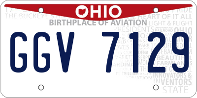 OH license plate GGV7129