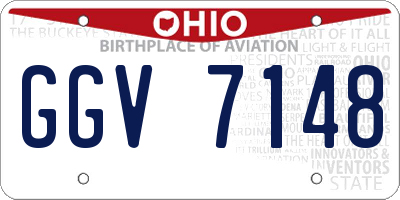 OH license plate GGV7148