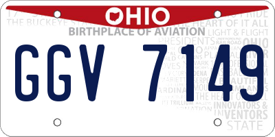 OH license plate GGV7149