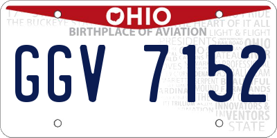 OH license plate GGV7152
