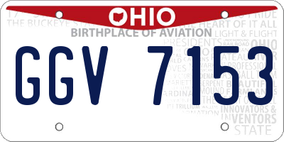 OH license plate GGV7153