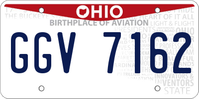 OH license plate GGV7162