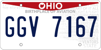 OH license plate GGV7167