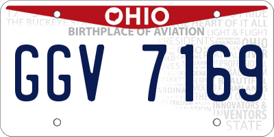 OH license plate GGV7169