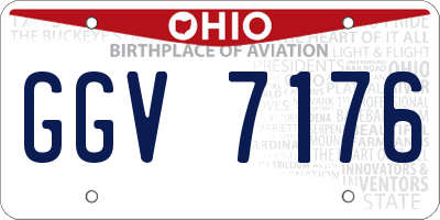 OH license plate GGV7176