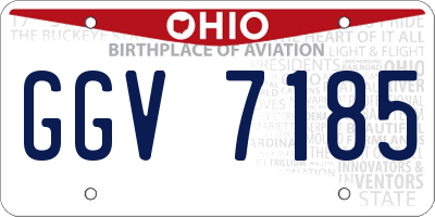 OH license plate GGV7185