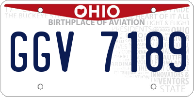 OH license plate GGV7189
