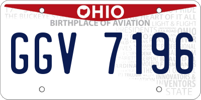 OH license plate GGV7196