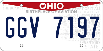 OH license plate GGV7197