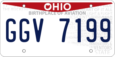 OH license plate GGV7199