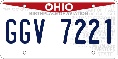 OH license plate GGV7221
