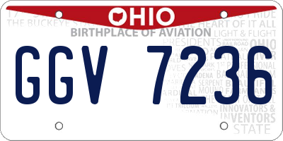 OH license plate GGV7236