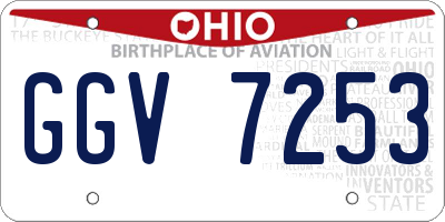 OH license plate GGV7253