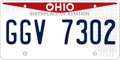 OH license plate GGV7302