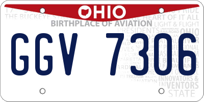 OH license plate GGV7306
