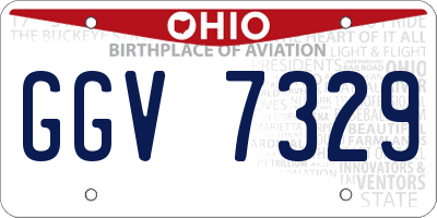 OH license plate GGV7329