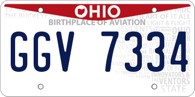 OH license plate GGV7334