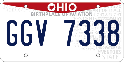OH license plate GGV7338