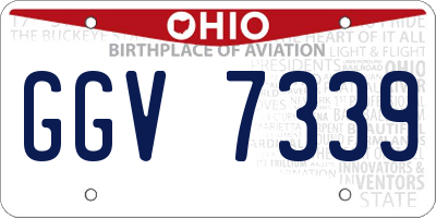 OH license plate GGV7339