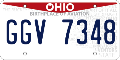 OH license plate GGV7348