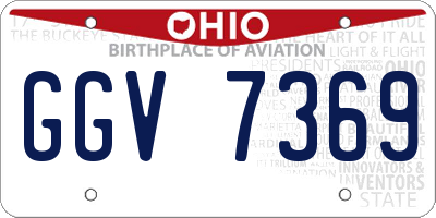 OH license plate GGV7369