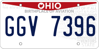OH license plate GGV7396
