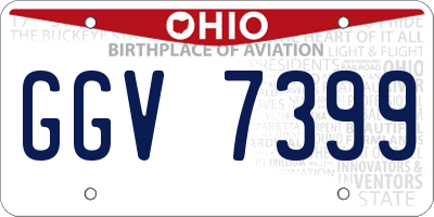 OH license plate GGV7399