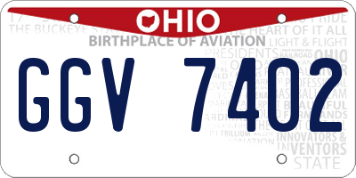 OH license plate GGV7402