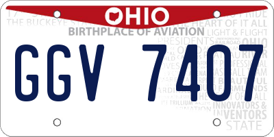 OH license plate GGV7407