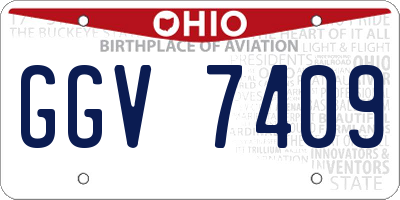 OH license plate GGV7409