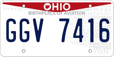 OH license plate GGV7416