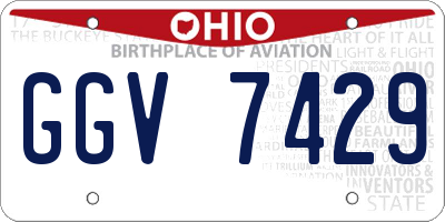 OH license plate GGV7429