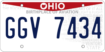 OH license plate GGV7434