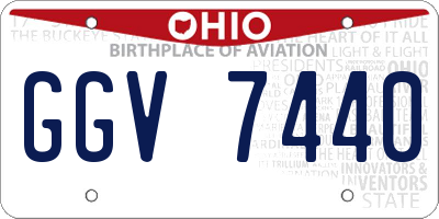OH license plate GGV7440