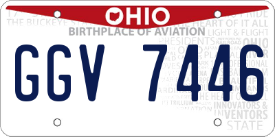 OH license plate GGV7446