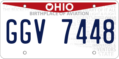 OH license plate GGV7448