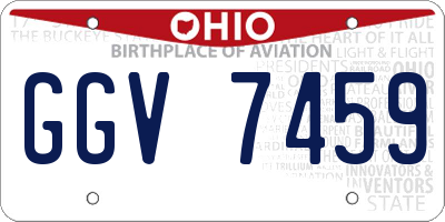 OH license plate GGV7459