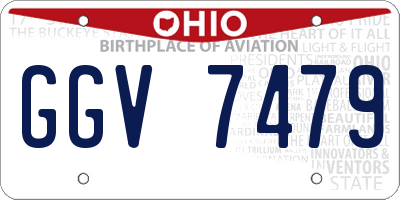 OH license plate GGV7479