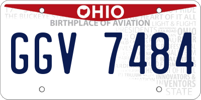 OH license plate GGV7484