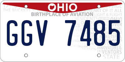 OH license plate GGV7485