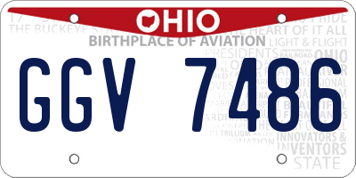 OH license plate GGV7486