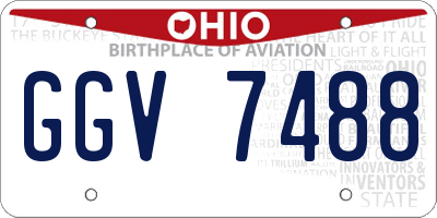 OH license plate GGV7488
