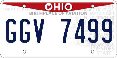 OH license plate GGV7499