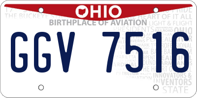 OH license plate GGV7516