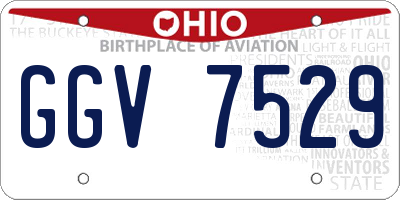 OH license plate GGV7529