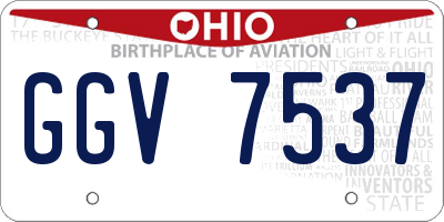OH license plate GGV7537