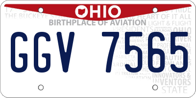 OH license plate GGV7565