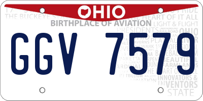 OH license plate GGV7579